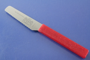 Das Brötchenmesser Frühstücksmesser rot Edelstahl