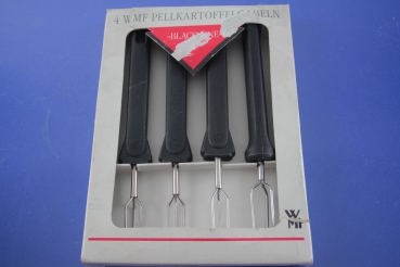 WMF Black Line (alte Serie) 4 Pellkartoffelgabeln OVP