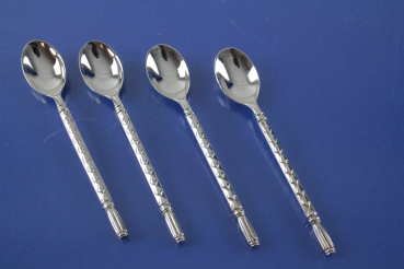 4 Espressolöffel Mokkalöffel versilbert