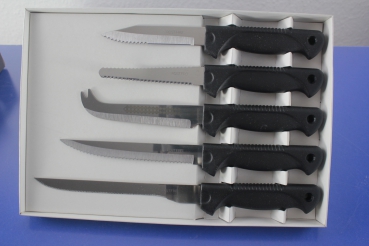 Messer-Set 5-teilig Edelstahl + Kunststoff OVP