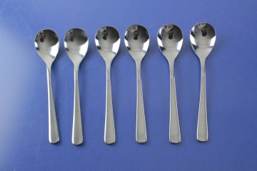 Marke Tischfein 6 Eierlöffel Edelstahl