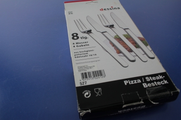 Dessina Pizza / Steakbesteck für 4 Personen Edelstahl 18/10