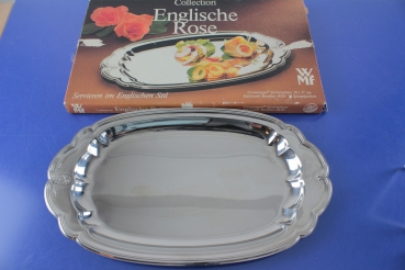 WMF Englische Rose Servierplatte  30 x 17 cm Cromargan OVP