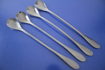 Marke Tischfein 4 Limonadenlöffel Cocktaillöffel 22 cm Edelstahl