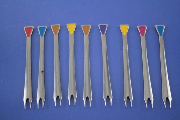 WMF 9 x Bowlengabeln Bowlenspieße Cocktailspieße Cromargan