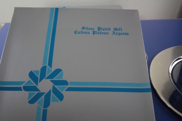 6 Platzteller 30 cm versilbert
