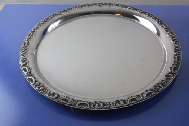 WMF Baroque Strassburg Servierplatte Serviertablett rund ø 36 cm Cromargan