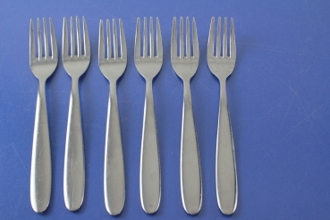 WMF Hotel 6 Kuchengabeln 15,7 cm Edelstahl