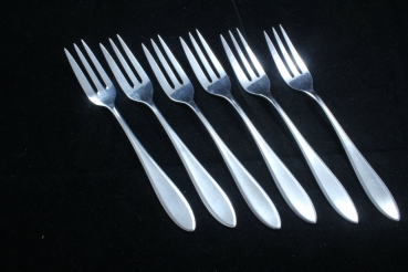 WMF 6 Kuchengabeln 15,6 cm Cromargan