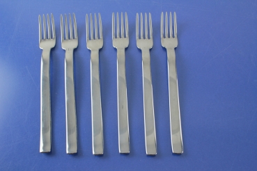 WMF 6 Kuchengabeln 16,1 cm Cromargan