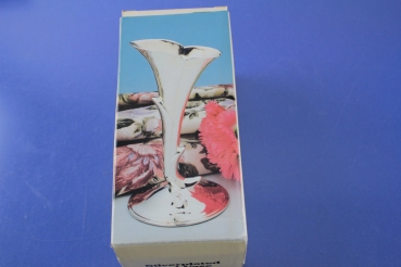 Vase versilbert Höhe 13 cm OVP
