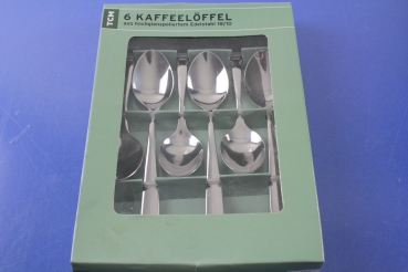 TCM Tchibo 6 Kaffeelöffel Edelstahl 18/10 OVP