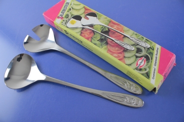 Marke Tischfein Salatbesteck Servierbesteck 24,7 cm Edelstahl OVP
