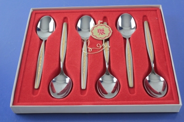 WMF Capri 6 Kaffeelöffel Cromargan OVP