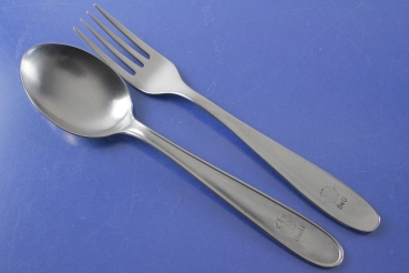 Gabel + Löffel "BvU" Edelstahl