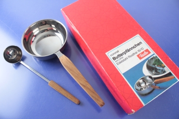 Fissler Coronal Butterpfännchen Buttertöpfchen mit mini Kelle Edelstahl 18/10 OVP