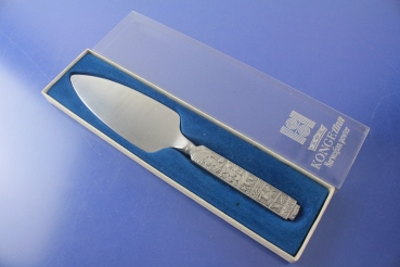Konge Tinn Tortenmesser Norway Pewter Tinn Wikinger Motive Zinn OVP