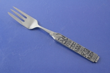 Konge Tinn Kuchengabel Norway Pewter Tinn Wikinger Motive Zinn