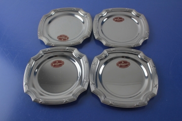 WMF Kreuzband Ludwig XVI  4 Gläserteller Untersetzer Cromargan