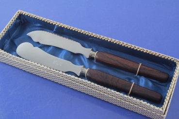 Buttermesser + Käsemesser 17,5 cm Edelstahl Holzgriff