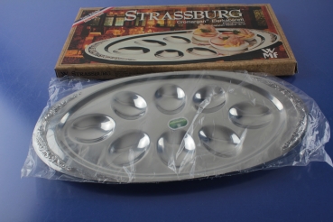 WMF Baroque Strassburg Eier-Kabarett Eierplatte Cromargan OVP
