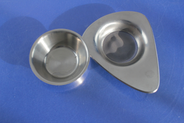 WMF Teesieb mit Abtropfschale Design Kurt Radtke Cromargan