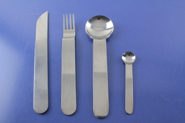 ICM Besteck Sergio Asti Boca Messer, Gabel, Löffel und Espressolöffel Italy inox Edelstahl 18/10