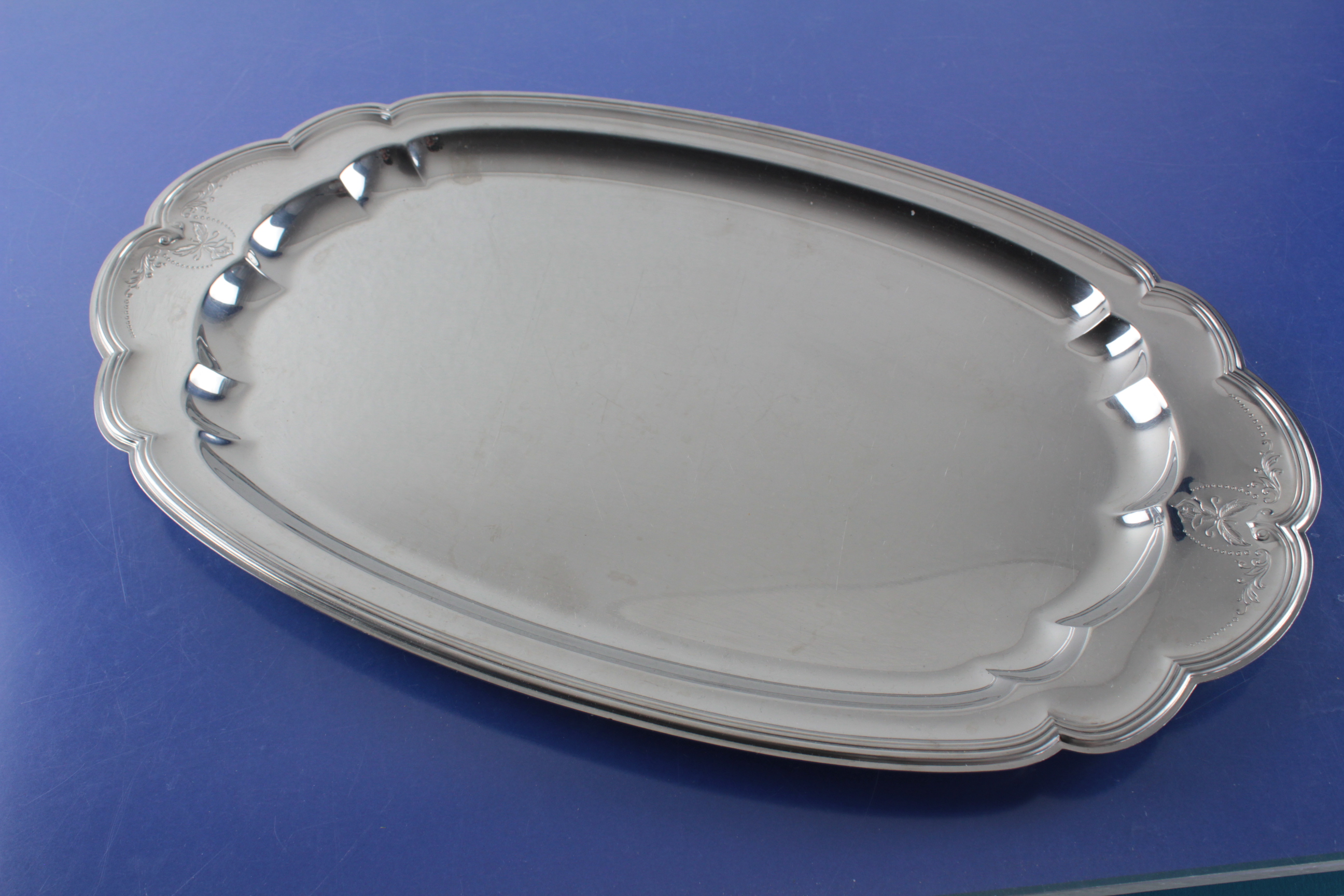 Secondhandbesteck WMF Englische Rose Gro e Servierplatte 46 0 X 27 5 Secondhandbesteck WMF Englische Rose Gro e Servierplatte 46 0 X 27 5