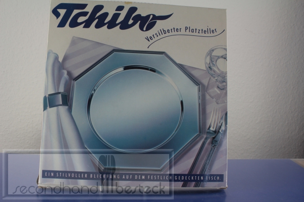 Tchibo 2 Platzteller versilbert