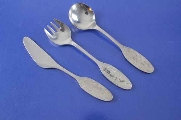 WMF Kinderbesteck Märchenbesteck Siegfried Möller versilbert