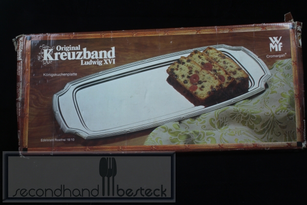 WMF Kreuzband Ludwig XVI Königskuchenplatte Cromargan