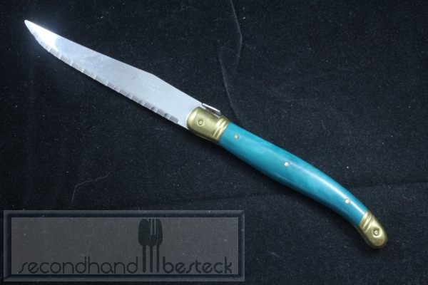 Laguiole de table 6 Steakmesser türkies Fabrique a Thiers France