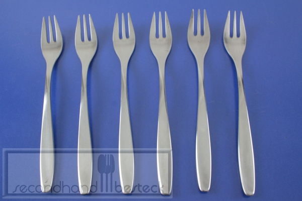 WMF Hamburg 6 Kuchengabeln versilbert
