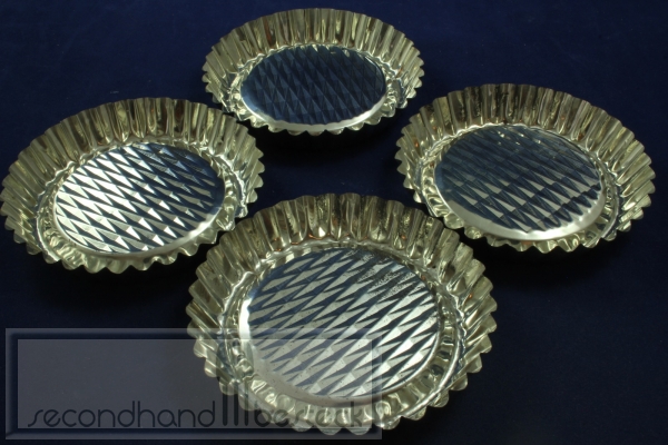 4 Tarteförmchen aus Metall