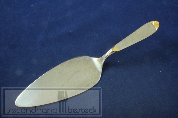 WMF Prisma Tortenheber Gold Dekor Cromargan