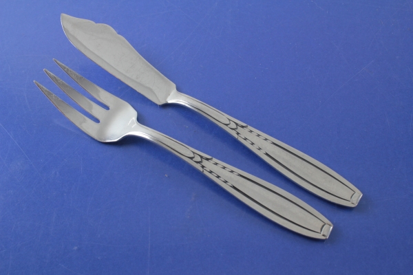 Deetjen Fischbesteck für 6 Personen 12 Teile versilbert