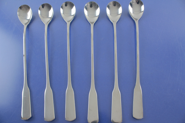 Marke Tischfein Salzburger Spaten 6 Limonadenlöffel Cocktaillöffel 21,8 cm Edelstahl