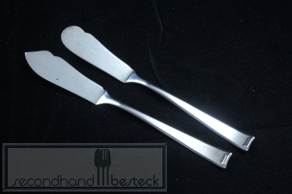 Art Deco Butter- und Käsemesser Suprasil versilbert