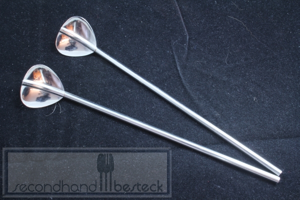 WMF 2 Cocktaillöffel Trinkröhrchen Cromargan