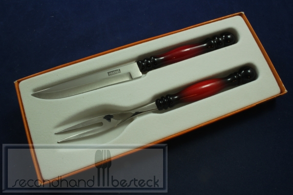 Rastal Besteck Steakbesteck orange/ schwarz OVP
