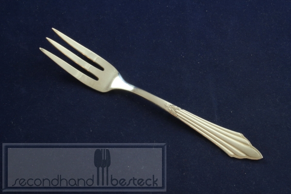 WMF 900 Fächermuster Kuchengabel 14,7 cm versilbert