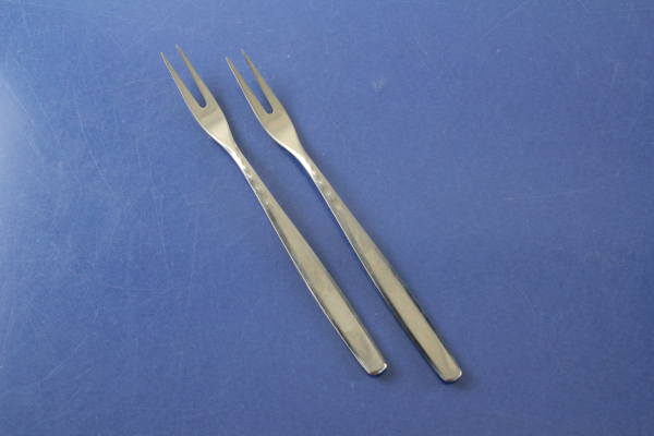 WMF London 2 kleine Fleischgabeln 13,5 cm Cromargan