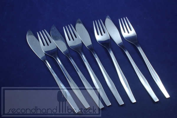 WMF ähnlich Frankfurt Fischbesteck für 4 Personen Cromargan