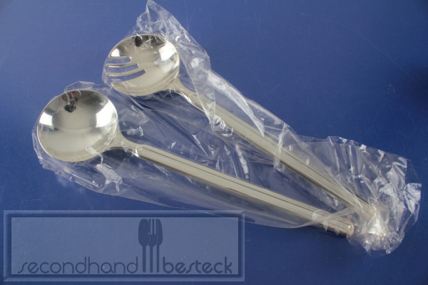 E.P.ZINC Salatbesteck versilbert Italy OVP