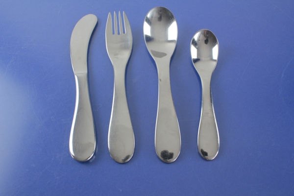 WMF Kinderbesteck Knuddel 4 Teile Cromargan