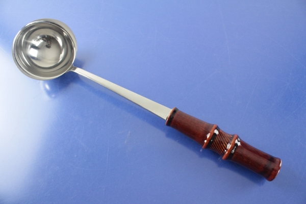 Rosenthal Suppenkelle braun Porzellangriff