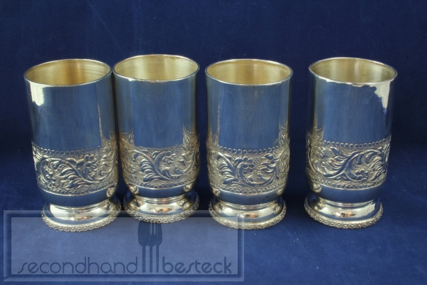 4 Silberbecher EPNS June versilbert