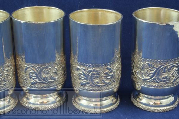 4 Silberbecher EPNS June versilbert