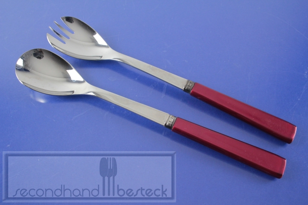 TCM Tchibo Rubina Salatbesteck Weinrot