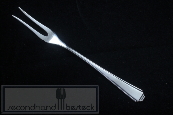 Lutz & Weiss Pyramide Art Deco Fleischgabel versilbert